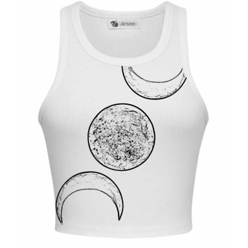 Crop top(moon print)