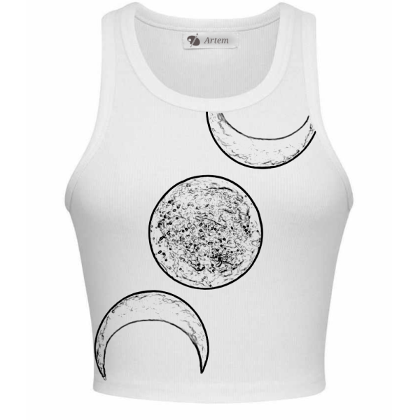 Crop top(moon print)