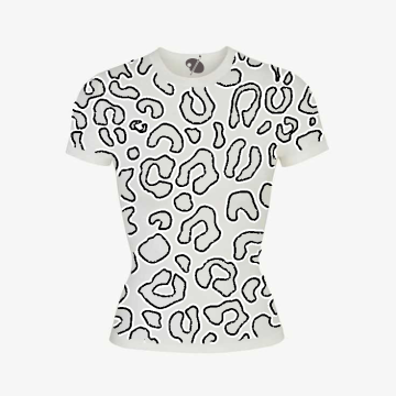 Short sleeve shirt (cheetah print)